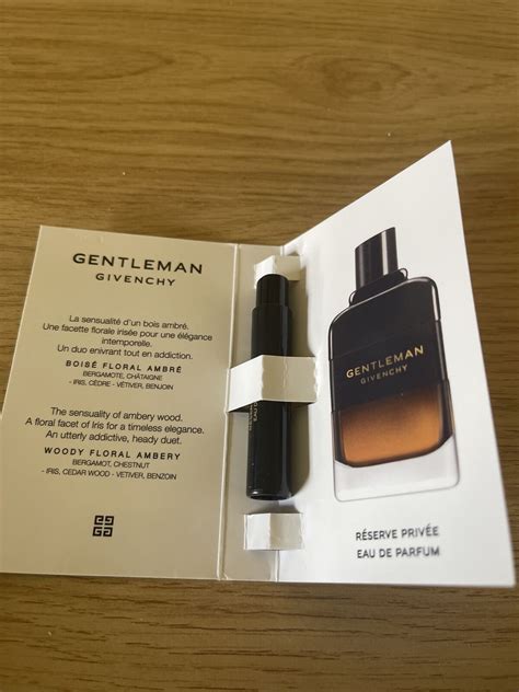 gentleman reserve privee sample.